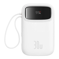 پاوربانک بیسوس Baseus QPow2 ظرفیت 10000mAh توان 30W با دو کابل Type-C
