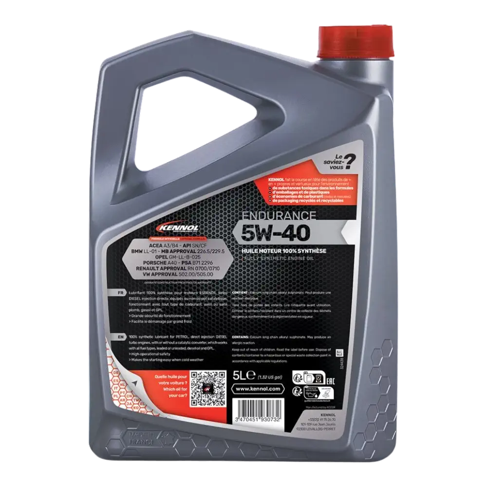 روغن موتور کنول Endurance 5W-40 SN حجم 5 لیتر