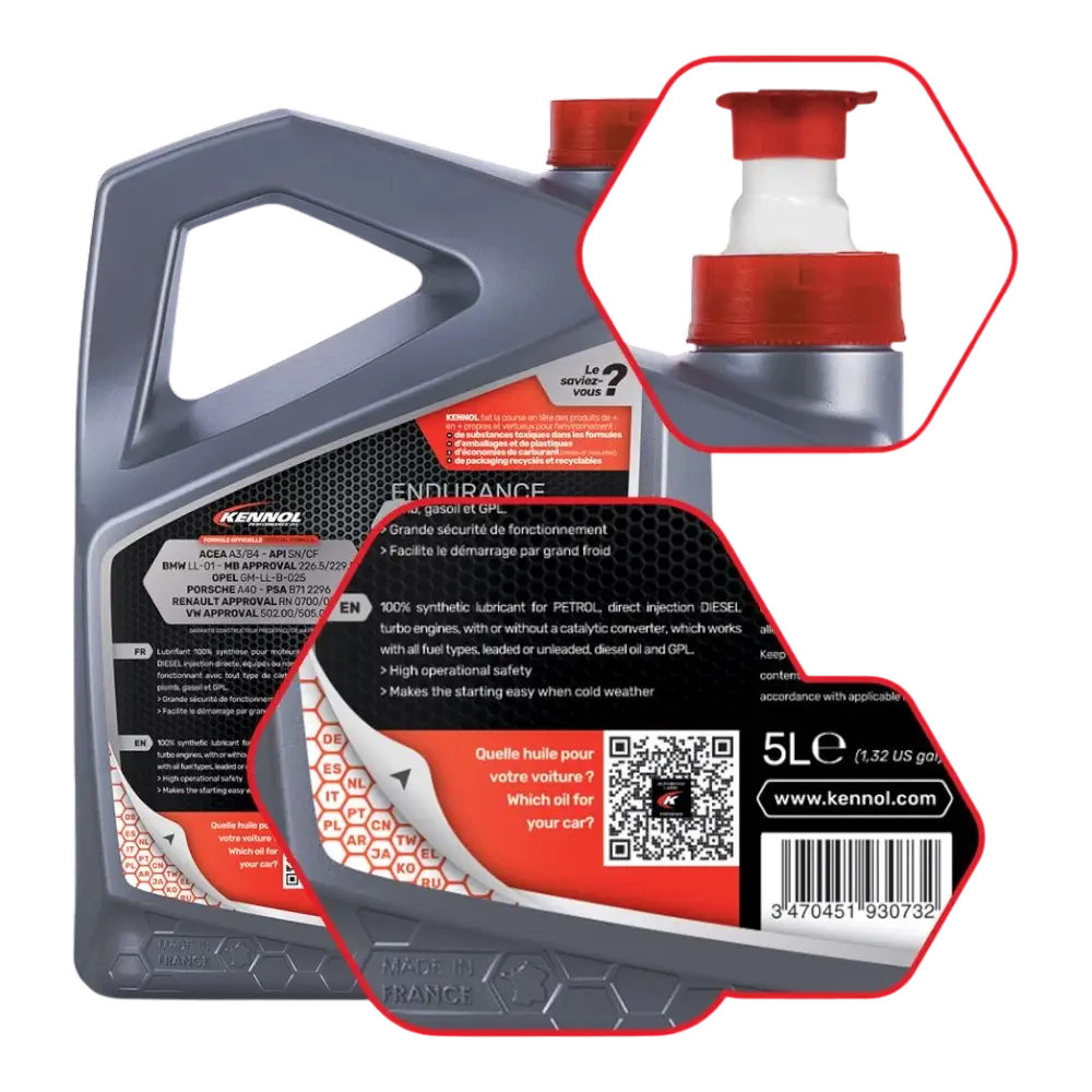 روغن موتور کنول Endurance 5W-40 SN حجم 5 لیتر