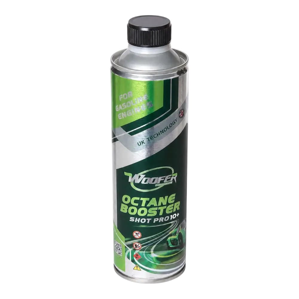 قوطی اکتان بوستر ووفر Shot Pro 10 با بسته‌بندی سبز