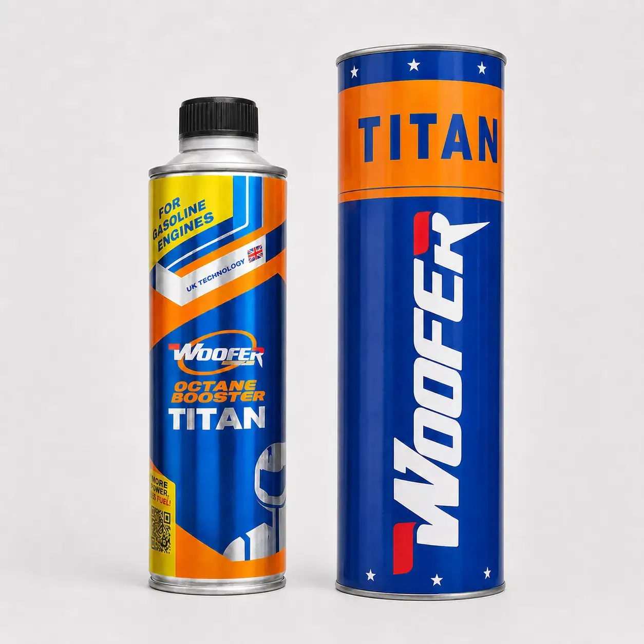 اکتان-بوستر-woofer-titan-با-بسته-بندی