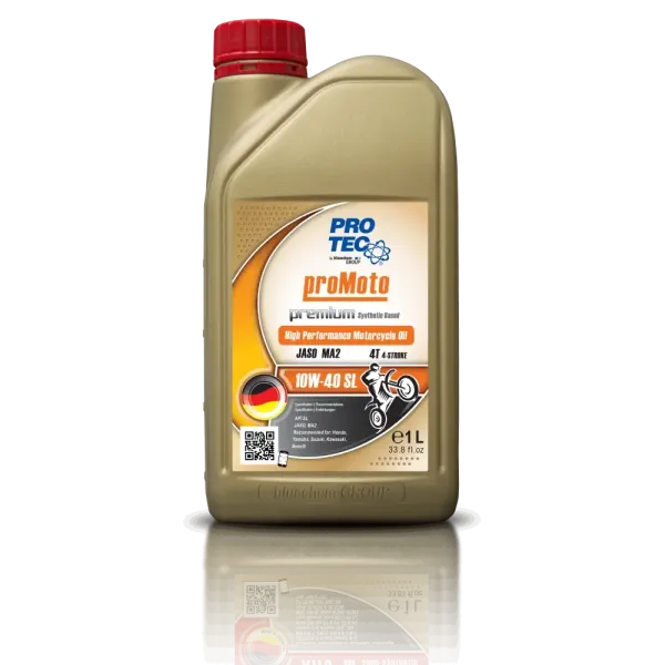 روغن موتور سیکلت پروتک Protec PROMOTO 10W-40 SL حجم 1 لیتر