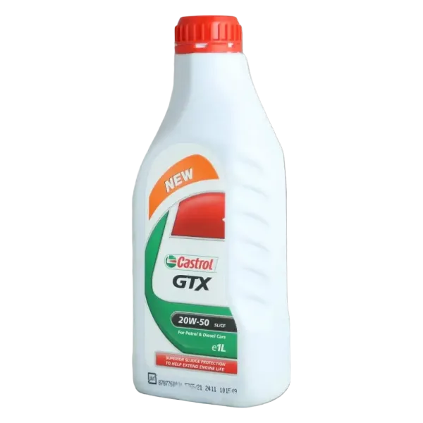 روغن موتور کاسترول جی تی ایکس Castrol GTX 20W-50 SL حجم 1 لیتر