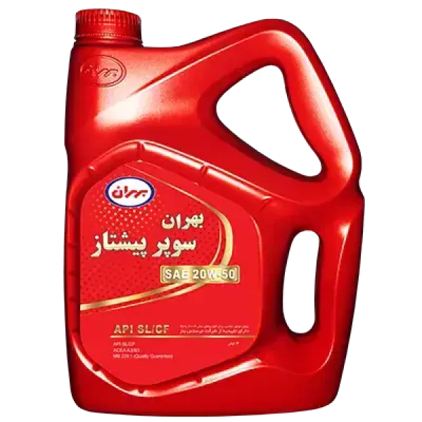 روغن موتور بهران سوپر پیشتاز 20W-50 SL حجم 4 لیتر