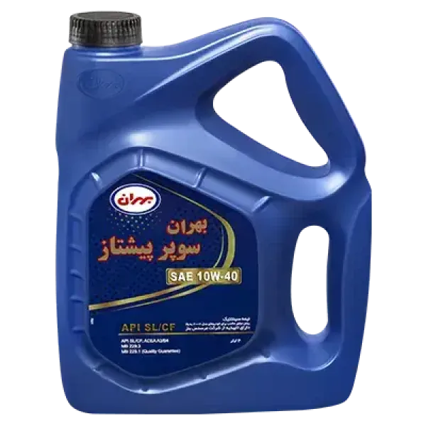 روغن موتور بهران سوپر پیشتاز 10W-40 SL حجم 4 لیتر