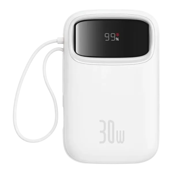 پاوربانک بیسوس Baseus QPow2 ظرفیت 10000mAh توان 30W با دو کابل Type-C